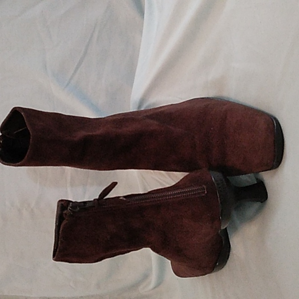 Women-Stuart Weitzman DarkBrown Suede Ankle Boots